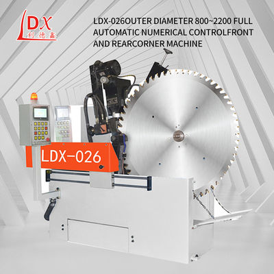 LDX-026 磨き直径 500-2200MM フル CNC 円形 刃 前側と後ろの角度磨き機
