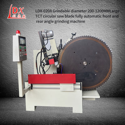 LDX-020A 200MM-1000MM 直径 TCT 円形 刀片 前方と後ろの角ギア 磨き機