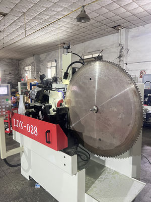 LDX-028A フルCNC 円形刀片 仕立て精度 ダブルシャーピングヘッド サイドアングル 機械