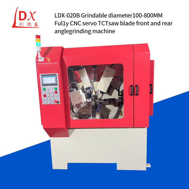 LDX-020B 完全に閉じられた CNC TCT サーブブレード フロントとバックアングルの磨き機