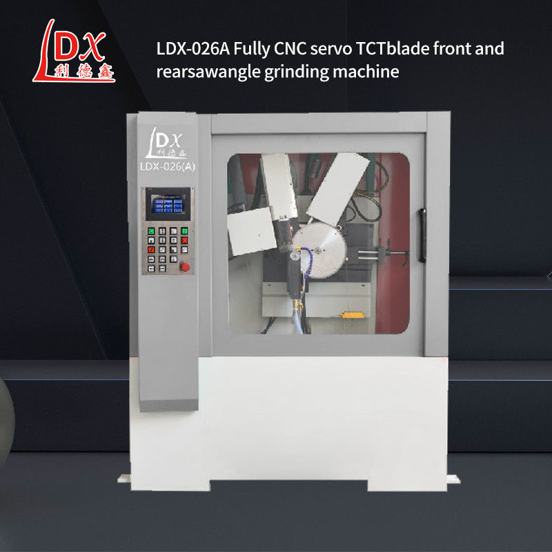 LDX-026A 完全に閉ざされたCNC丸型サーブブレード フロントとバックアングル磨き機